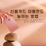 신용카드 이용한도, 꼭 높여야 하는가? 높이는 방법과 주의점까지!